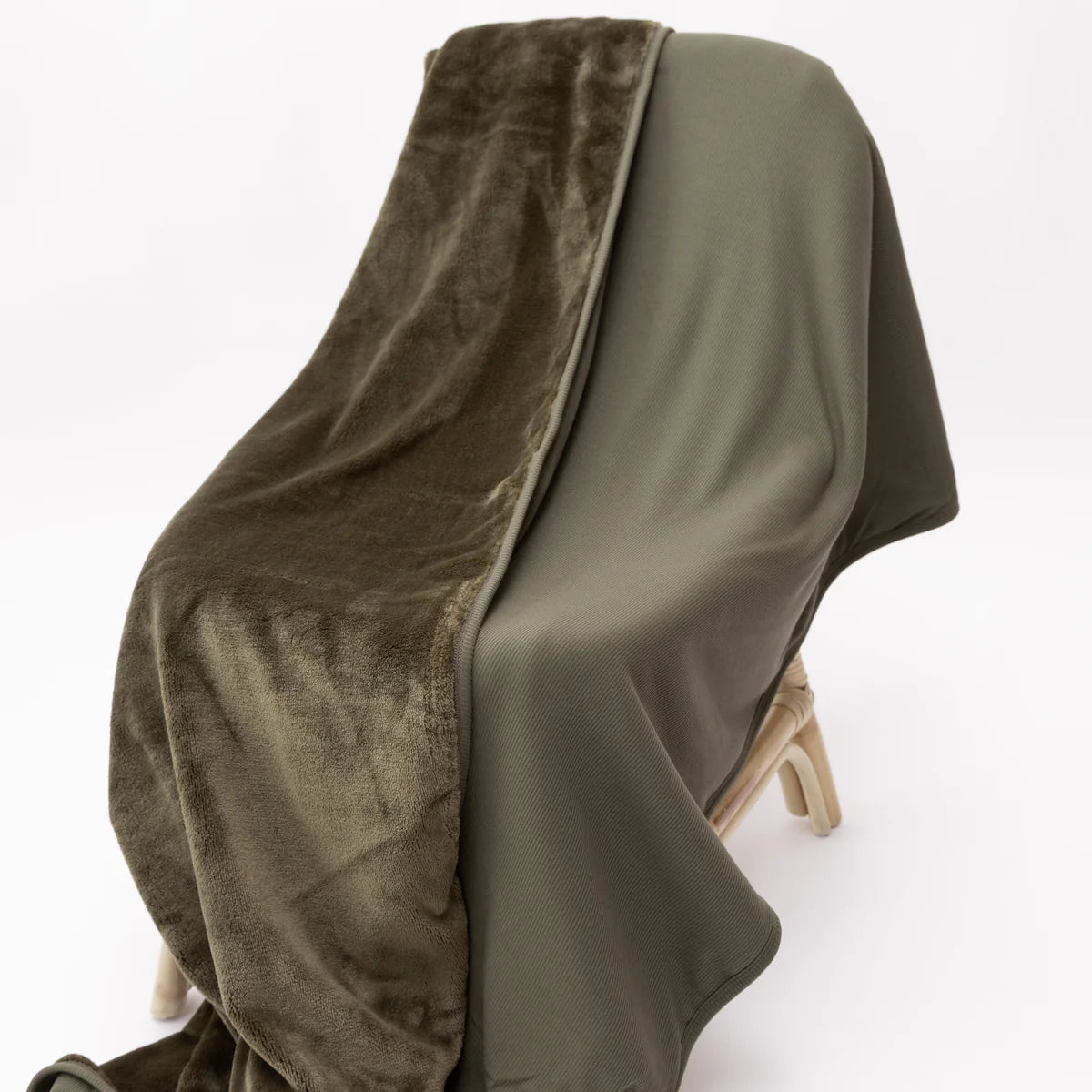 Olive | Bamboo Plush Blanket