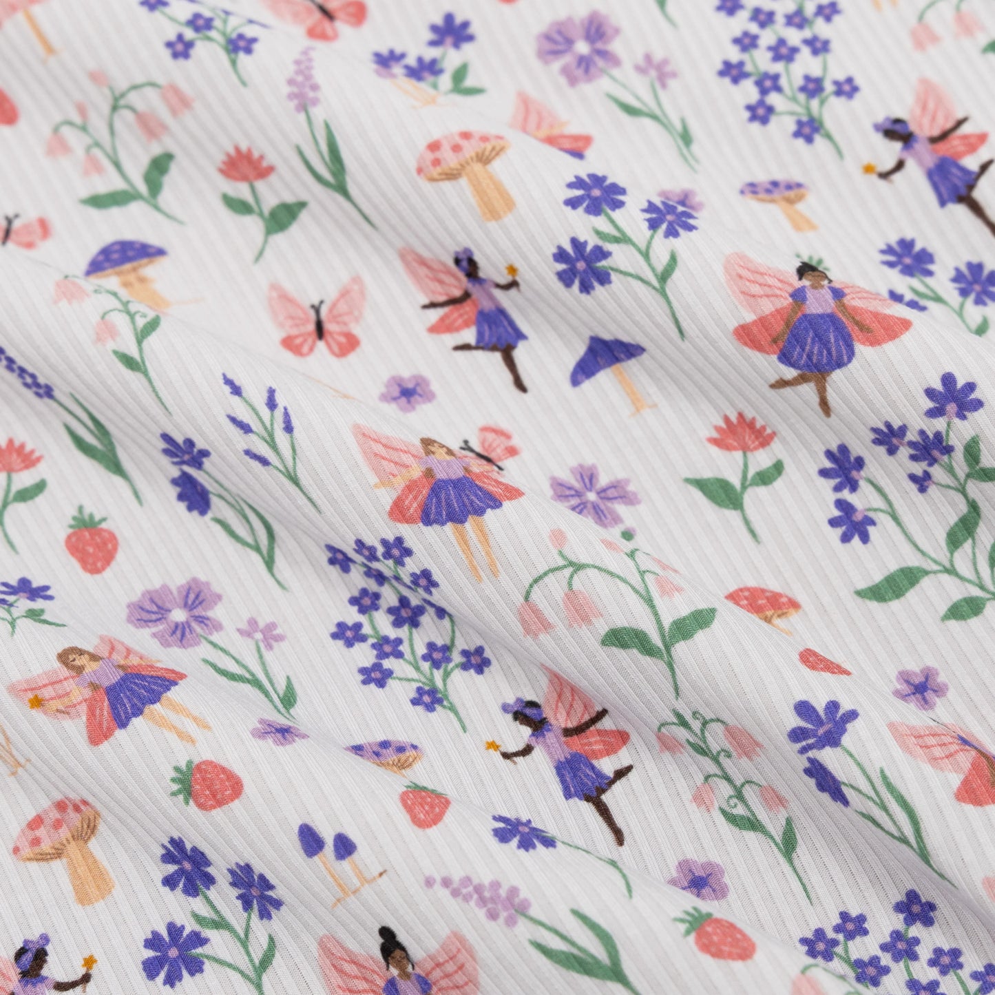 Ribbed Two-Piece Bamboo Pajama Set | Fairy Garden