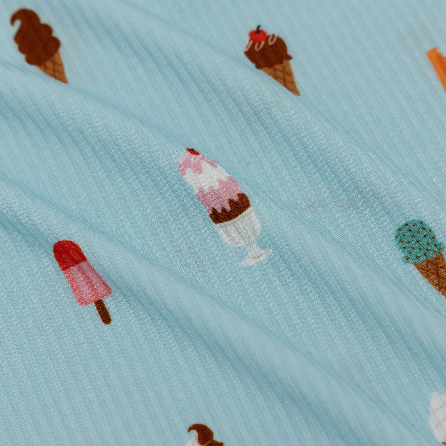 Shorts Bamboo Pajama Set | Ice Cream Shop (Ribbed)