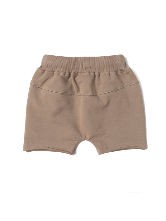 Raw Edge Harem Short | Taupe
