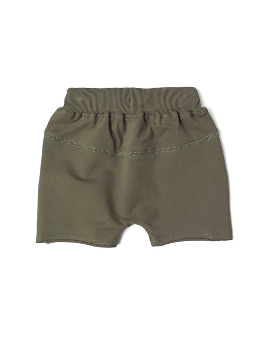 Raw Edge Harem Short | Dark Moss