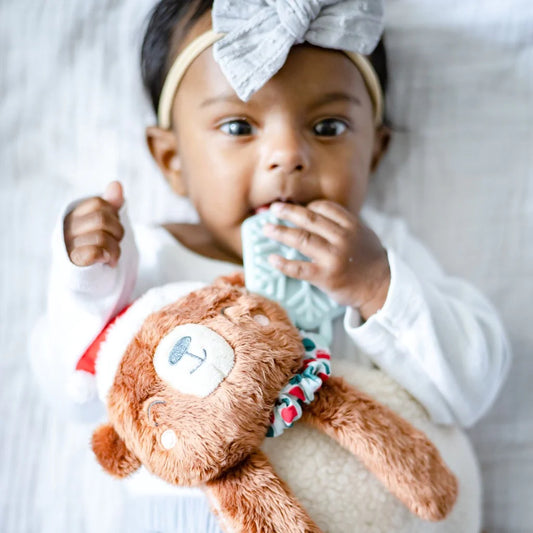 Holiday Itzy Lovey™ Plush + Teether Toy | Bear