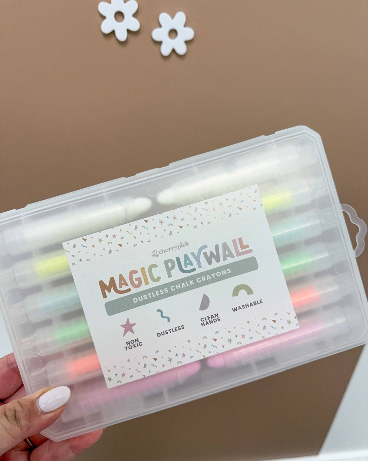 Dustless Chalk Crayons (Box of 12): Neon