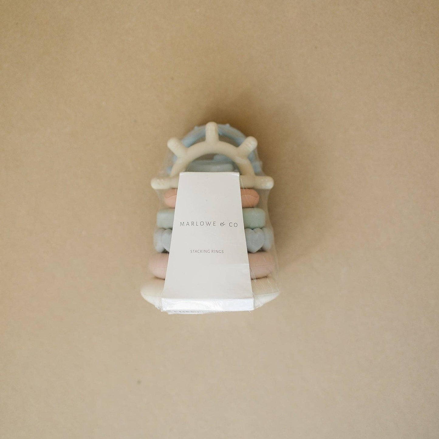 Classic Silicone Stacking Teething Ring Toy | Easter Basket