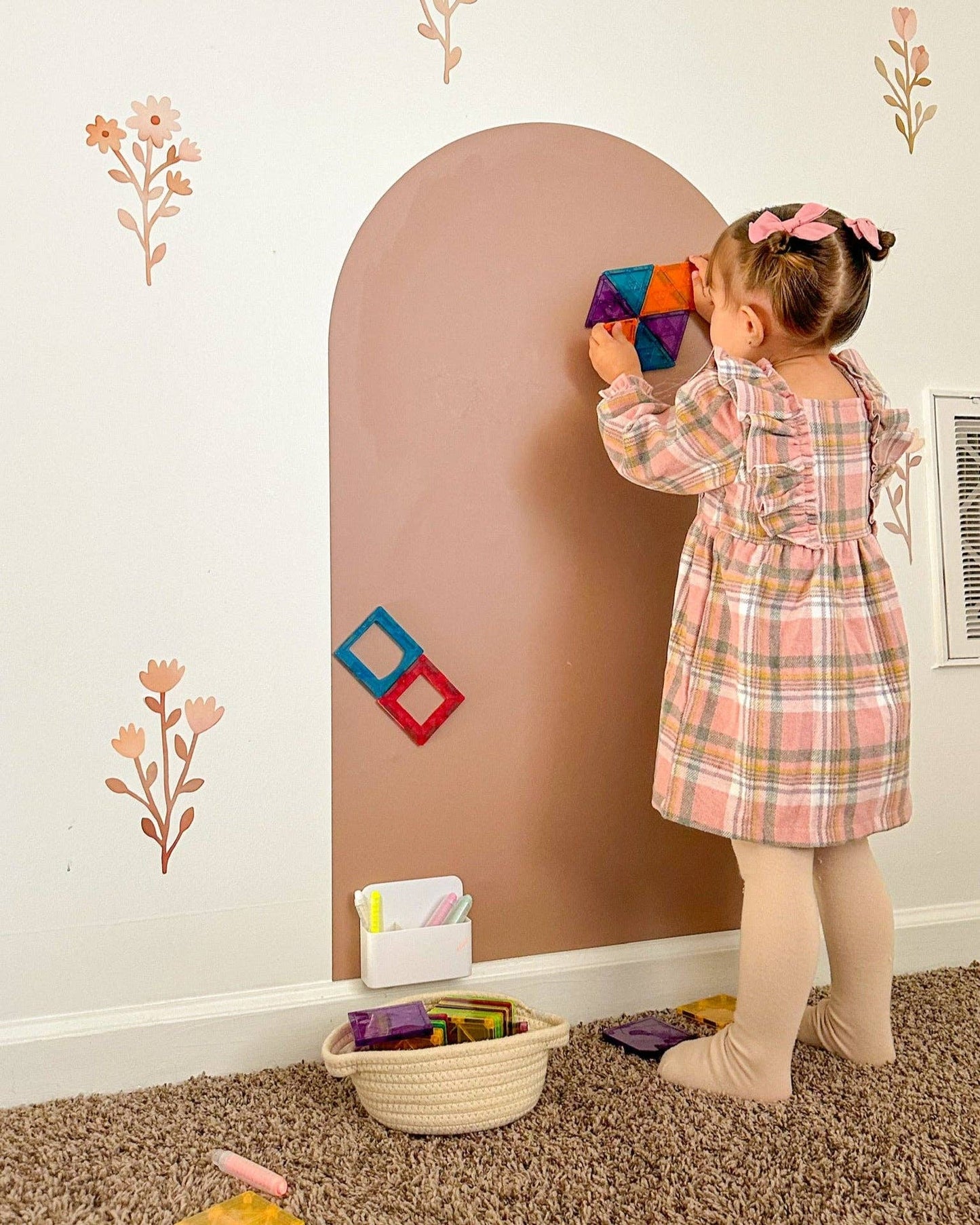 Magic Playwall - Arch Magnetic Wall Decal for Kids | Caramel