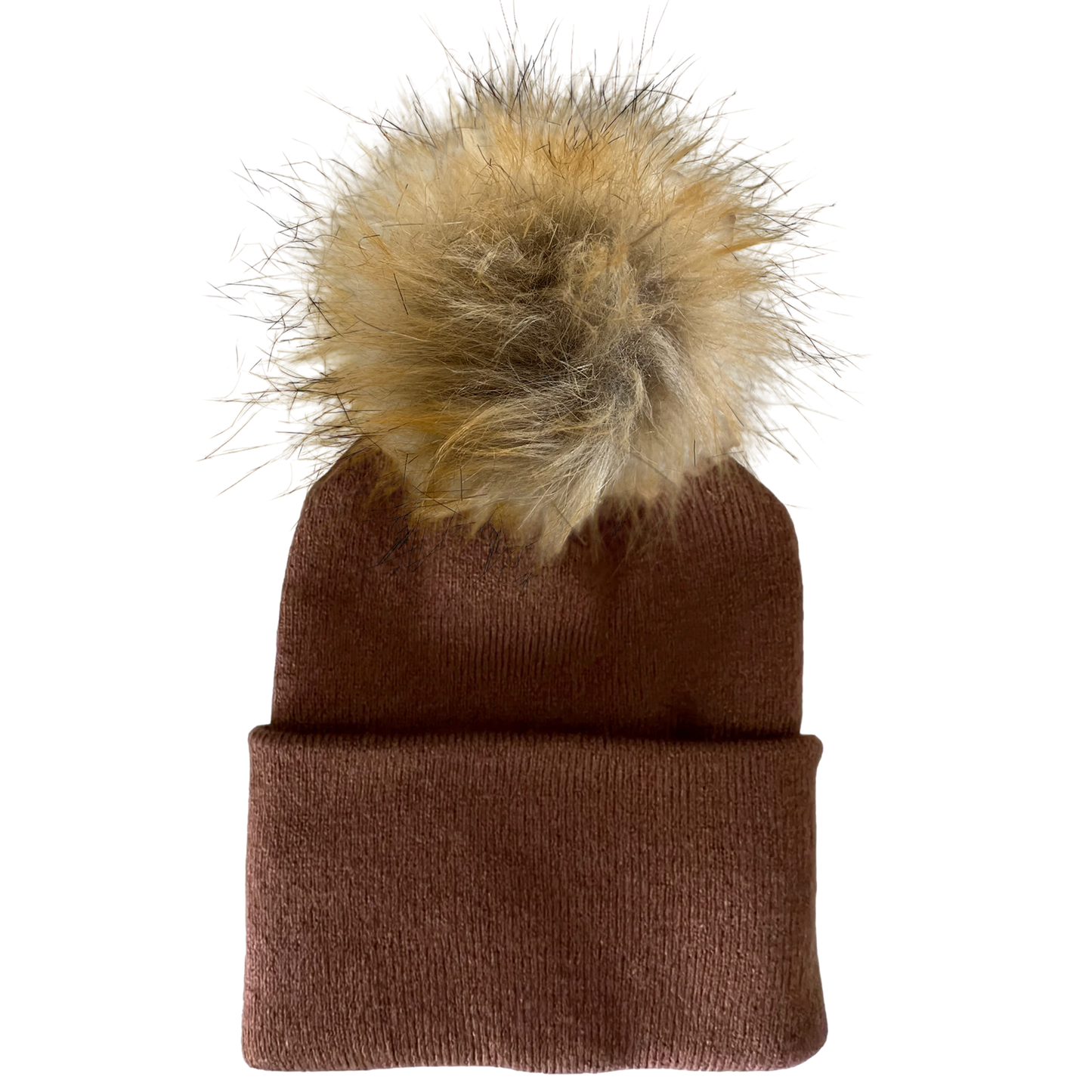 Baby's First Hat | Sandalwood Fur Pom