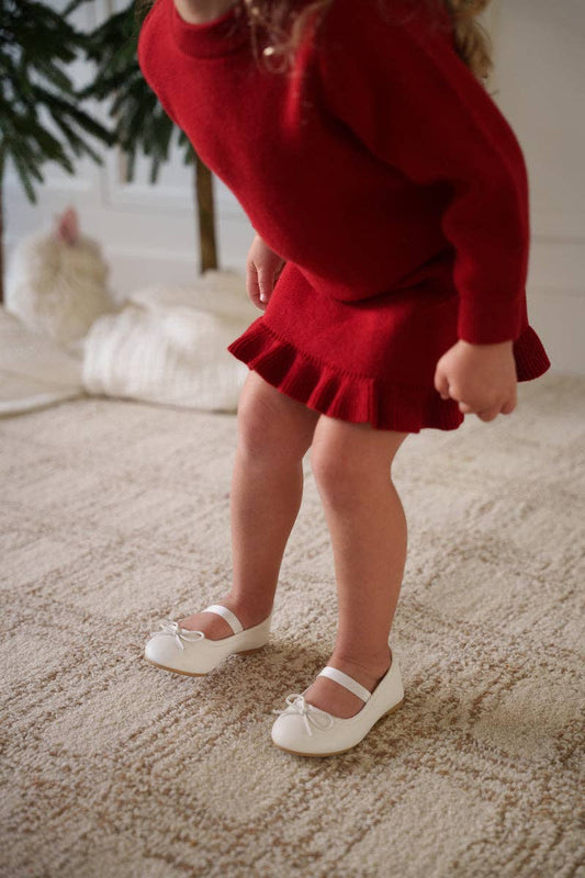 Knit Sweater & Ruffle Skirt Set | Ruby
