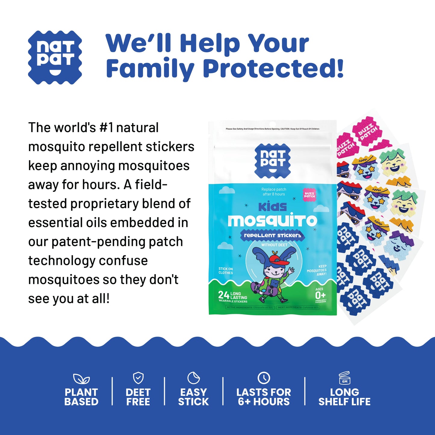 Mosquito Patches | Natural Insect Repellent