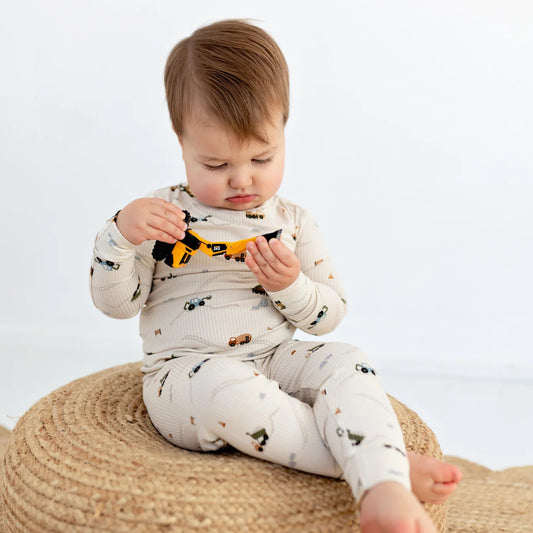 Bamboo Pajama Set| Construction (Small Ribbed)