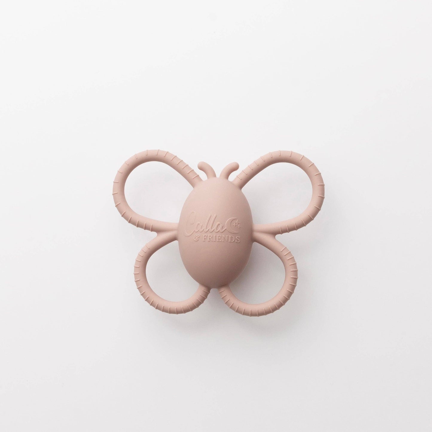 Silicone Butterfly Rattle Teether | Lemon