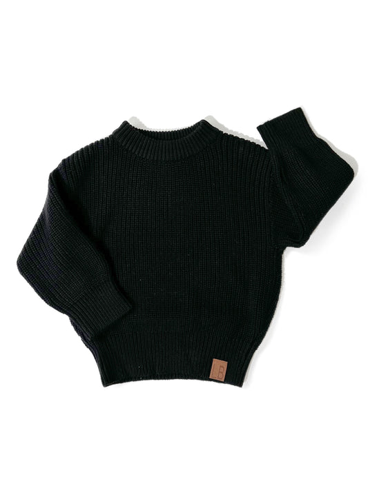 Chunky Knit Sweater | Black