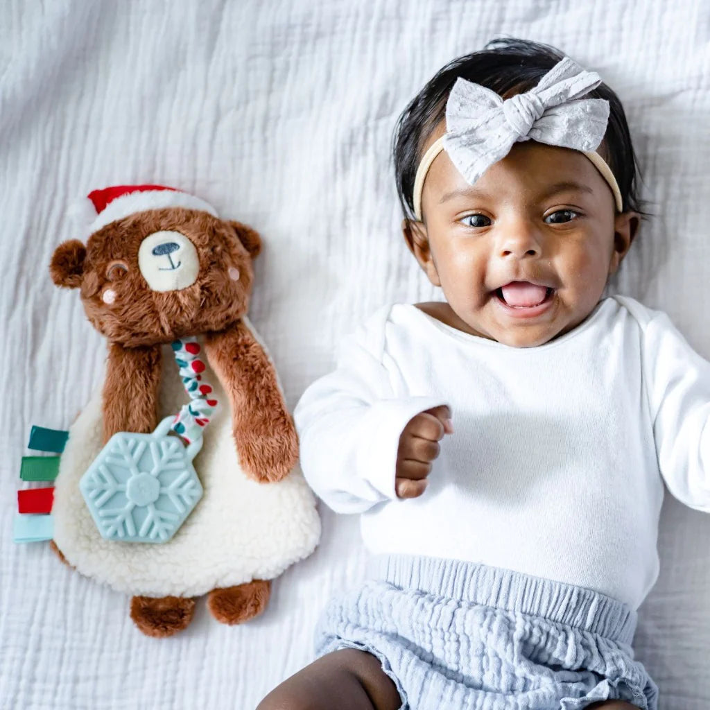Holiday Itzy Lovey™ Plush + Teether Toy | Bear