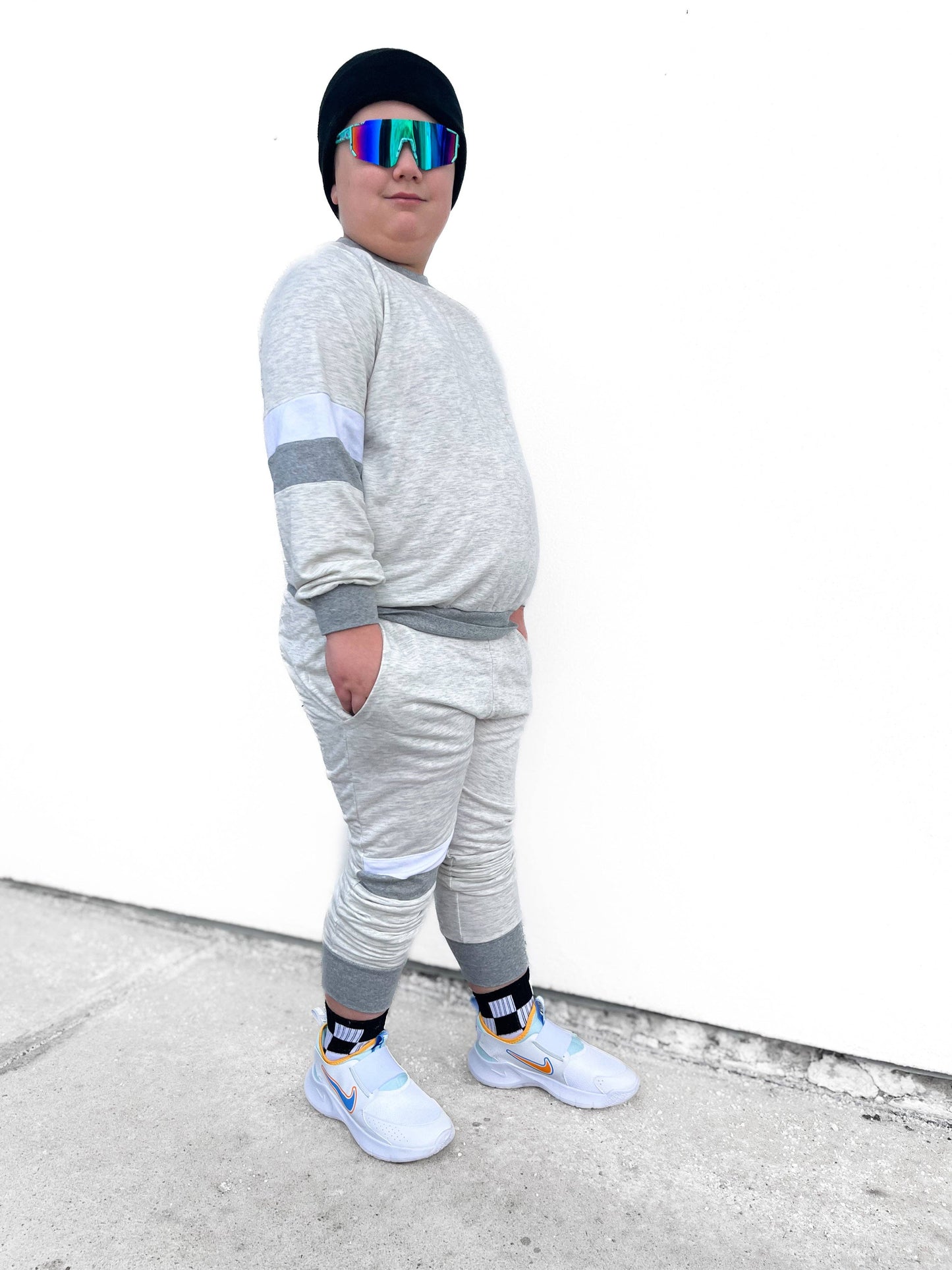 Black + White Checker Sock