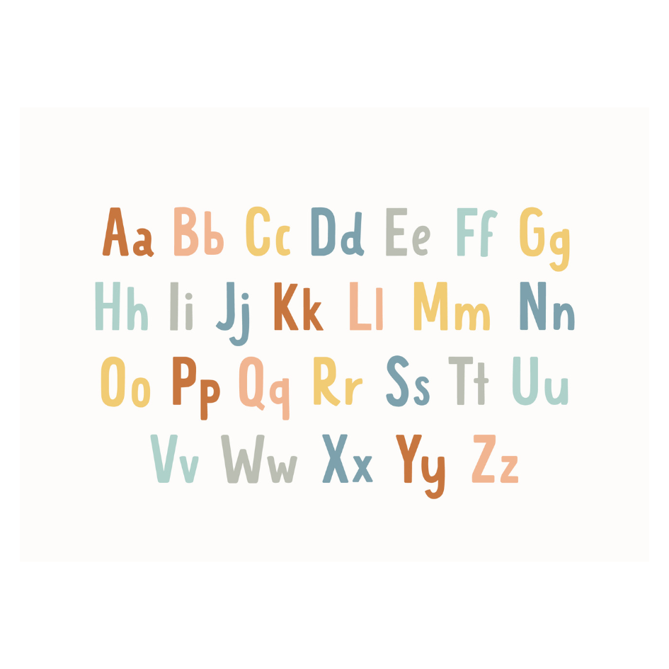Alphabet (ABCs) Banner | Kids Playroom Decor: Small 17x13"