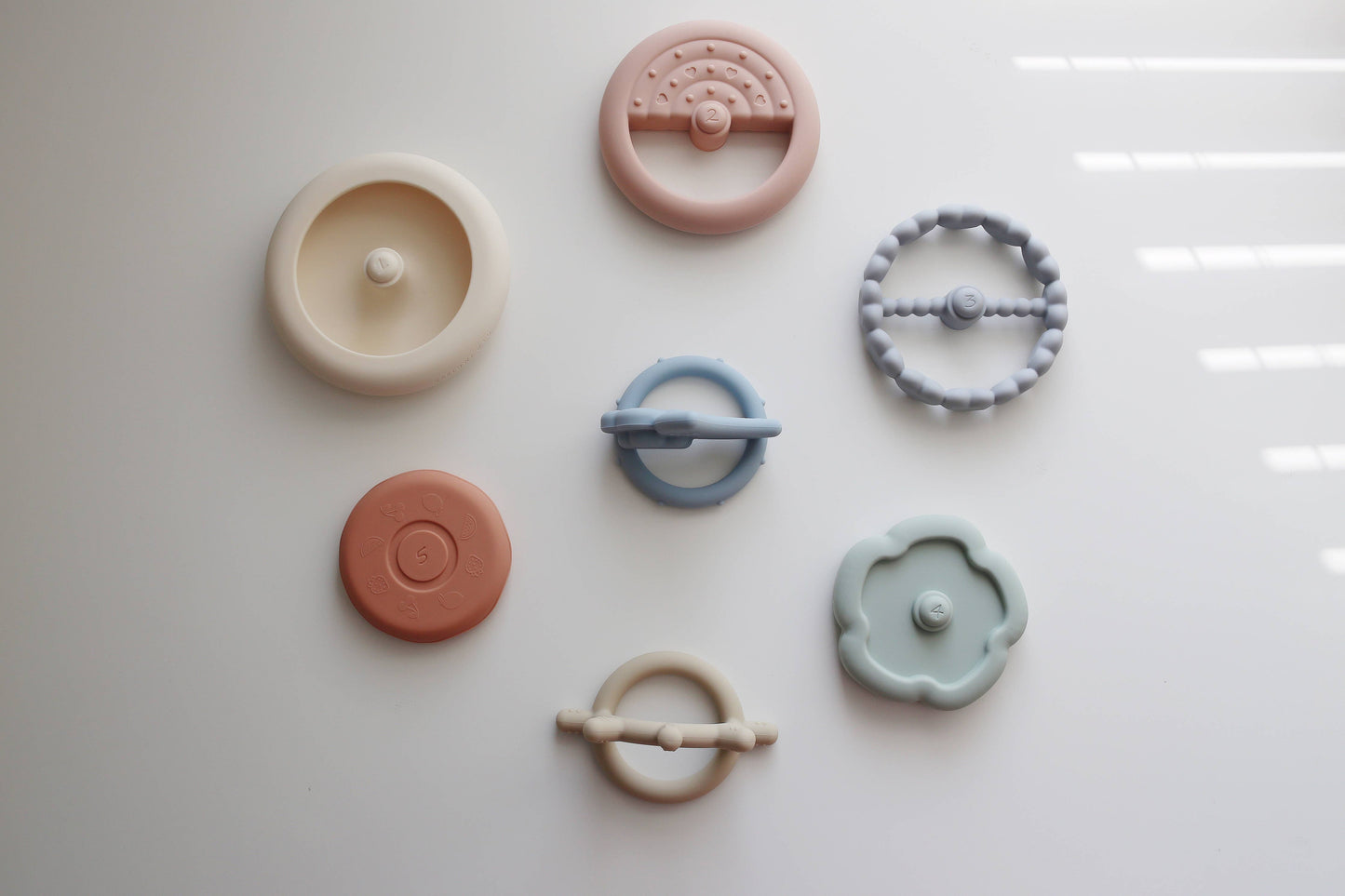 Classic Silicone Stacking Teething Ring Toy | Easter Basket