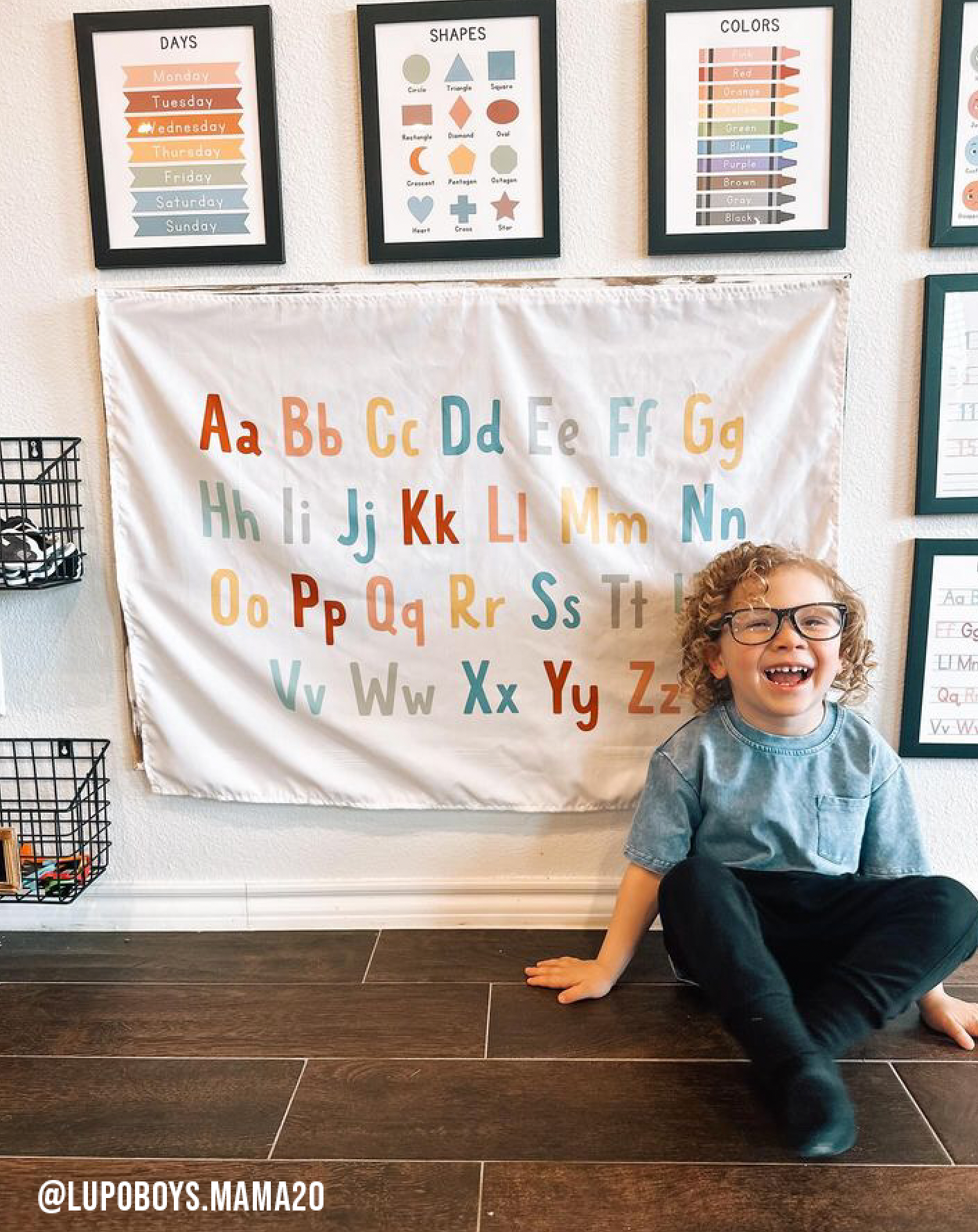 Alphabet (ABCs) Banner | Kids Playroom Decor: Small 17x13"