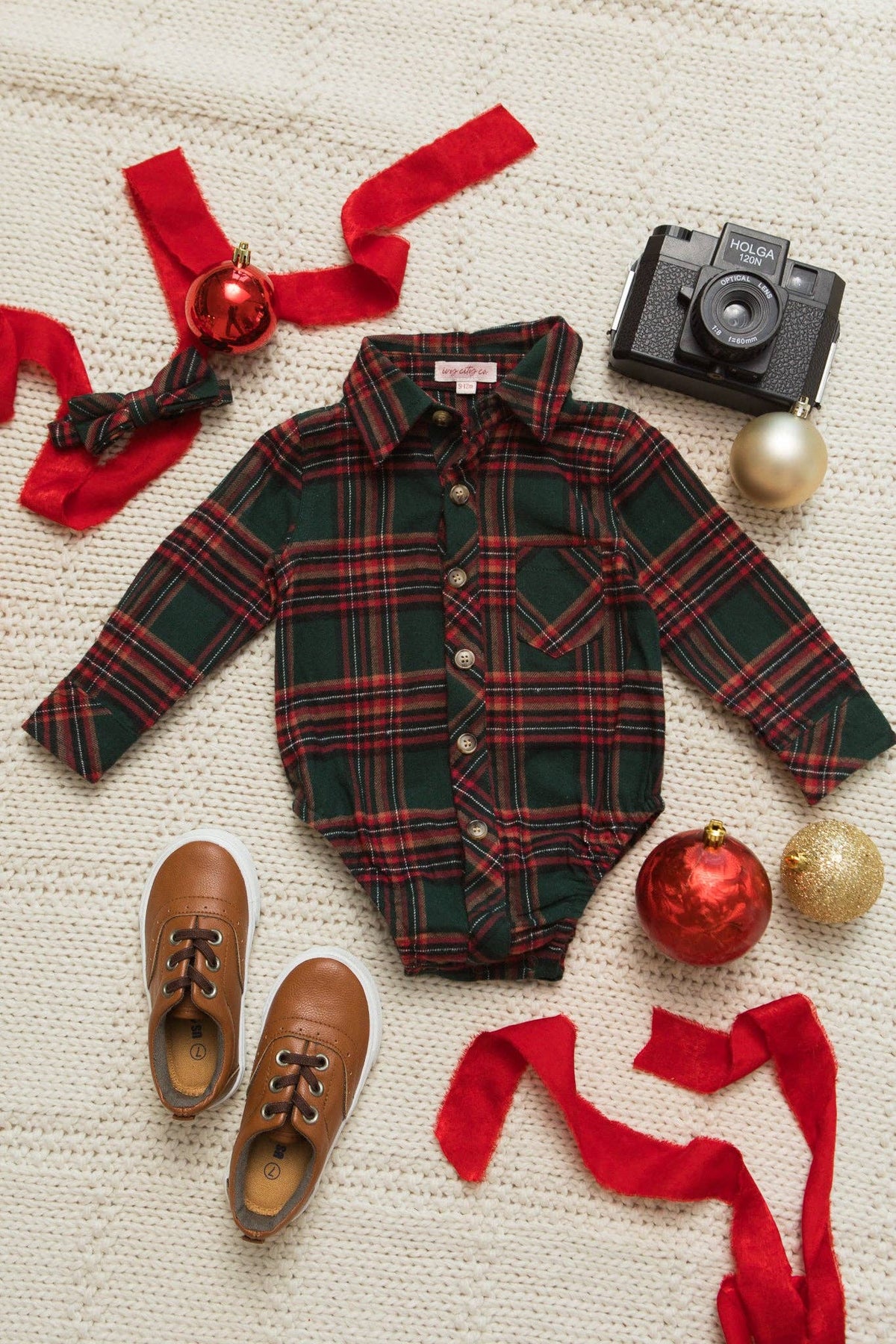 John Romper | Evergreen Plaid