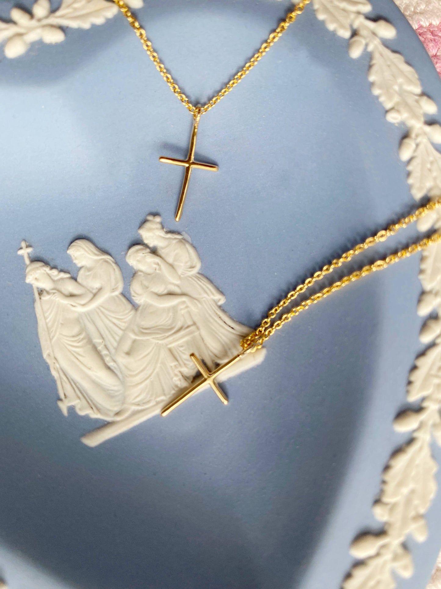 Momma + Me Matching Cross Necklace Set