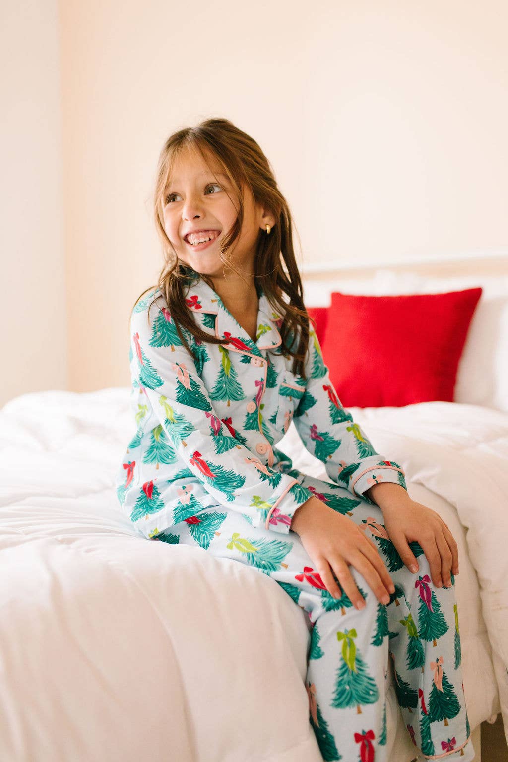 Bamboo Button Pajama Set | Trim The Tree