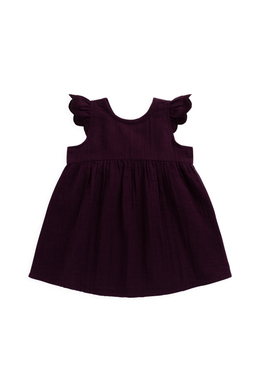 Organic Cotton Muslin Lace Dress | Fig