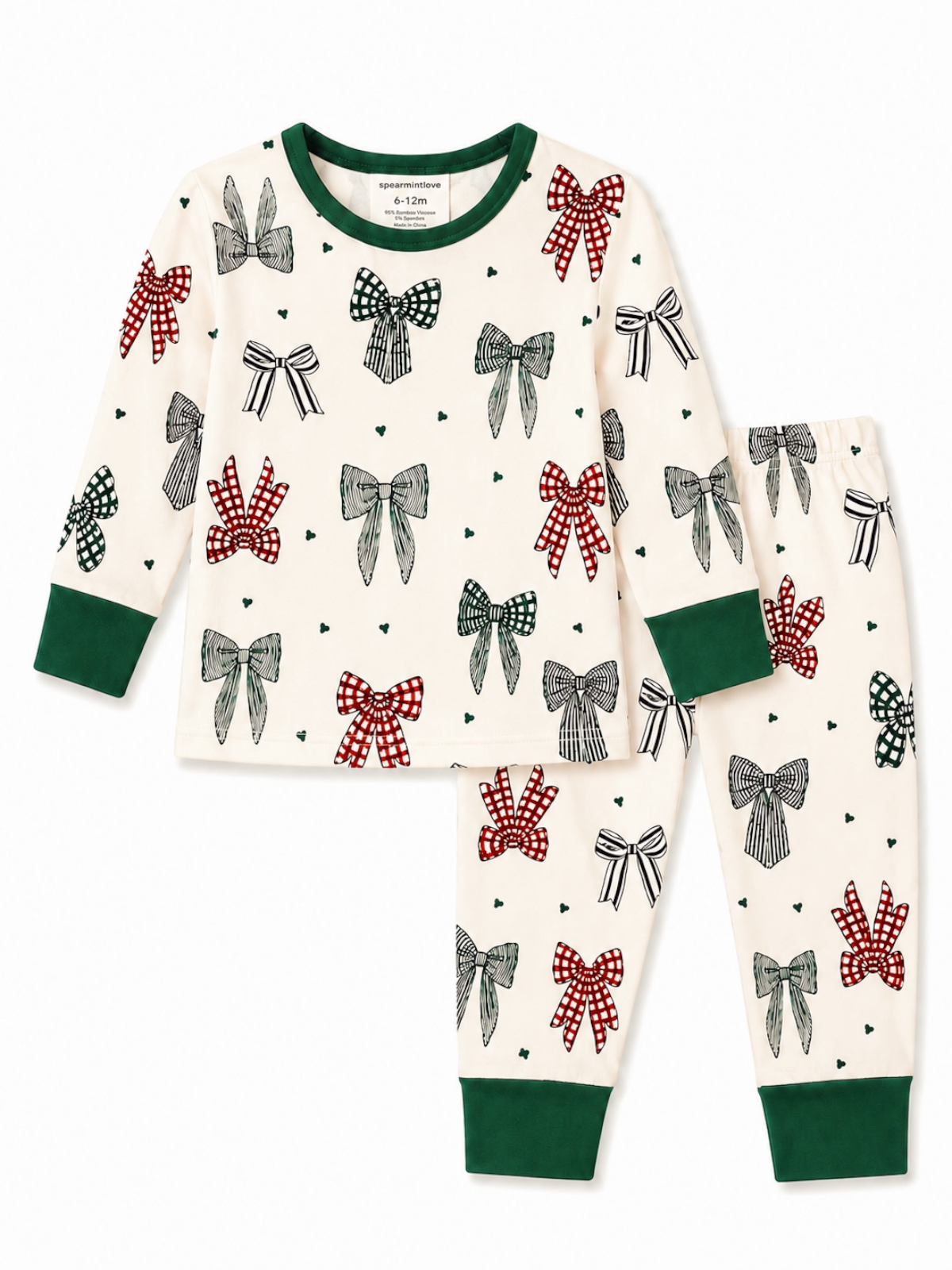 Long Sleeve 2-Piece Set | Country Christmas Bows
