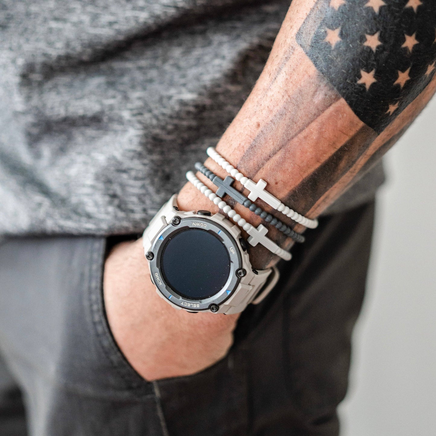 Jesus Bracelet (Single) | Black