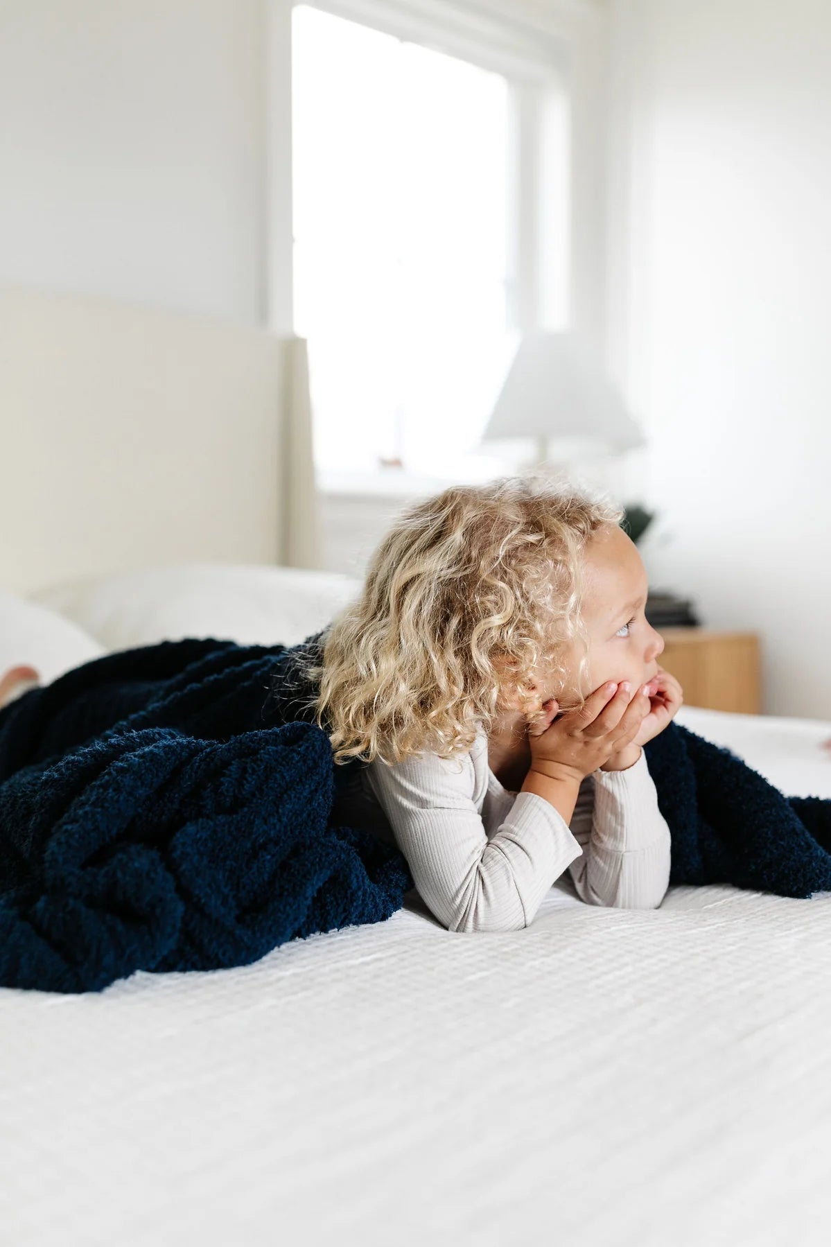 Chenille Blanket | Navy