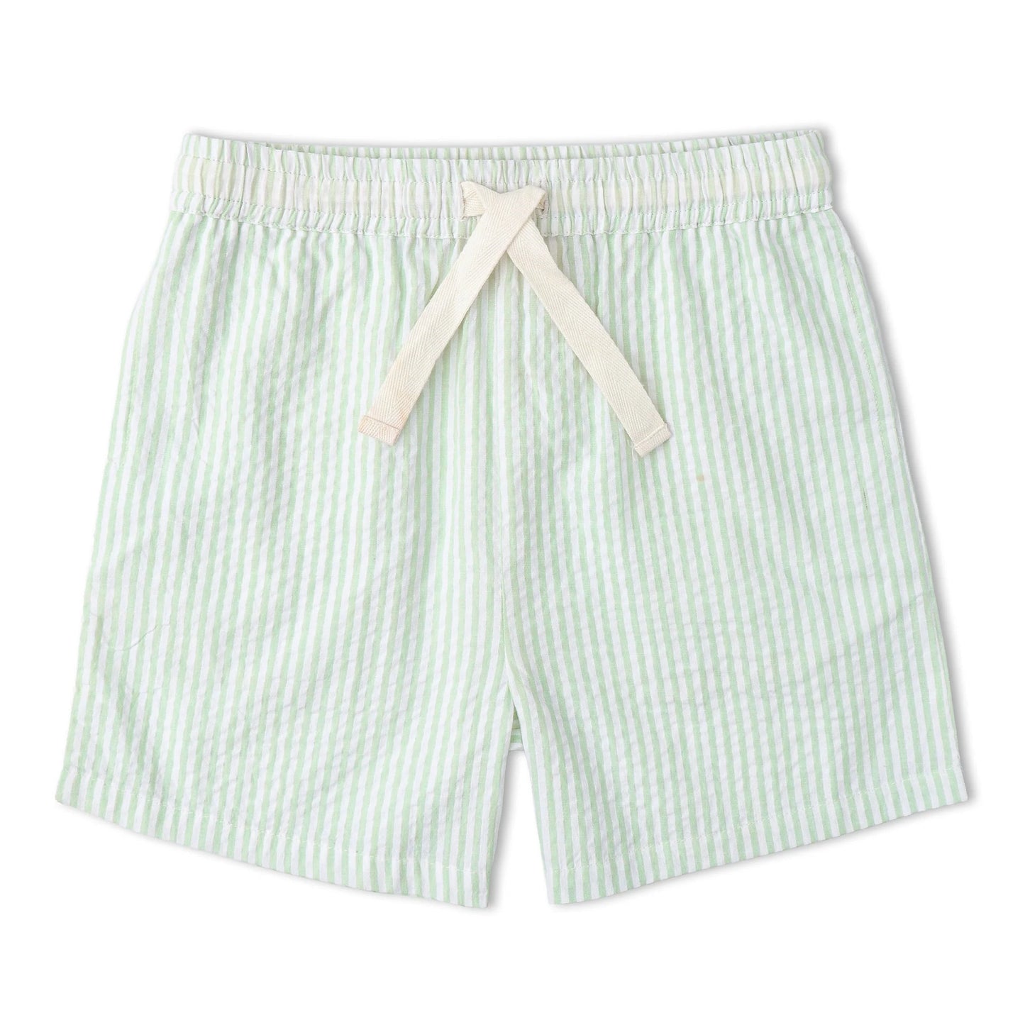 Organic Shirt & Shorts Set | Basil Stripes