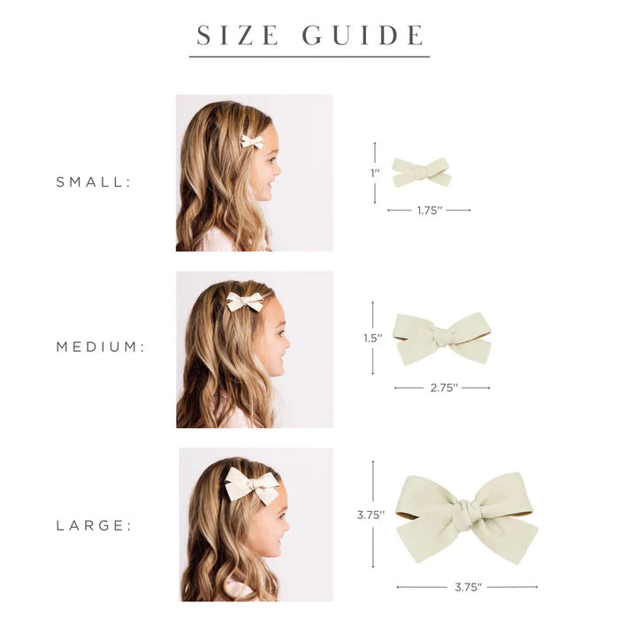 Leather Bow Hair Clip | Bronze Check