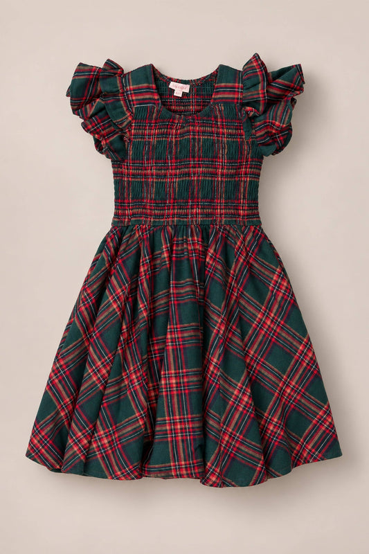 Mini Hattie Dress | Evergreen Plaid