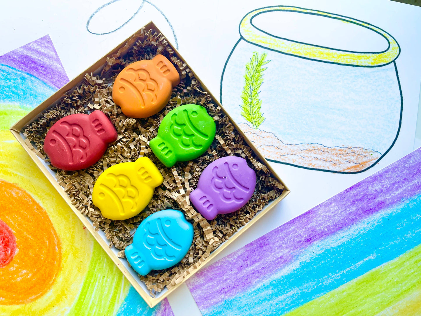 Fish Crayons Deluxe Gift Box