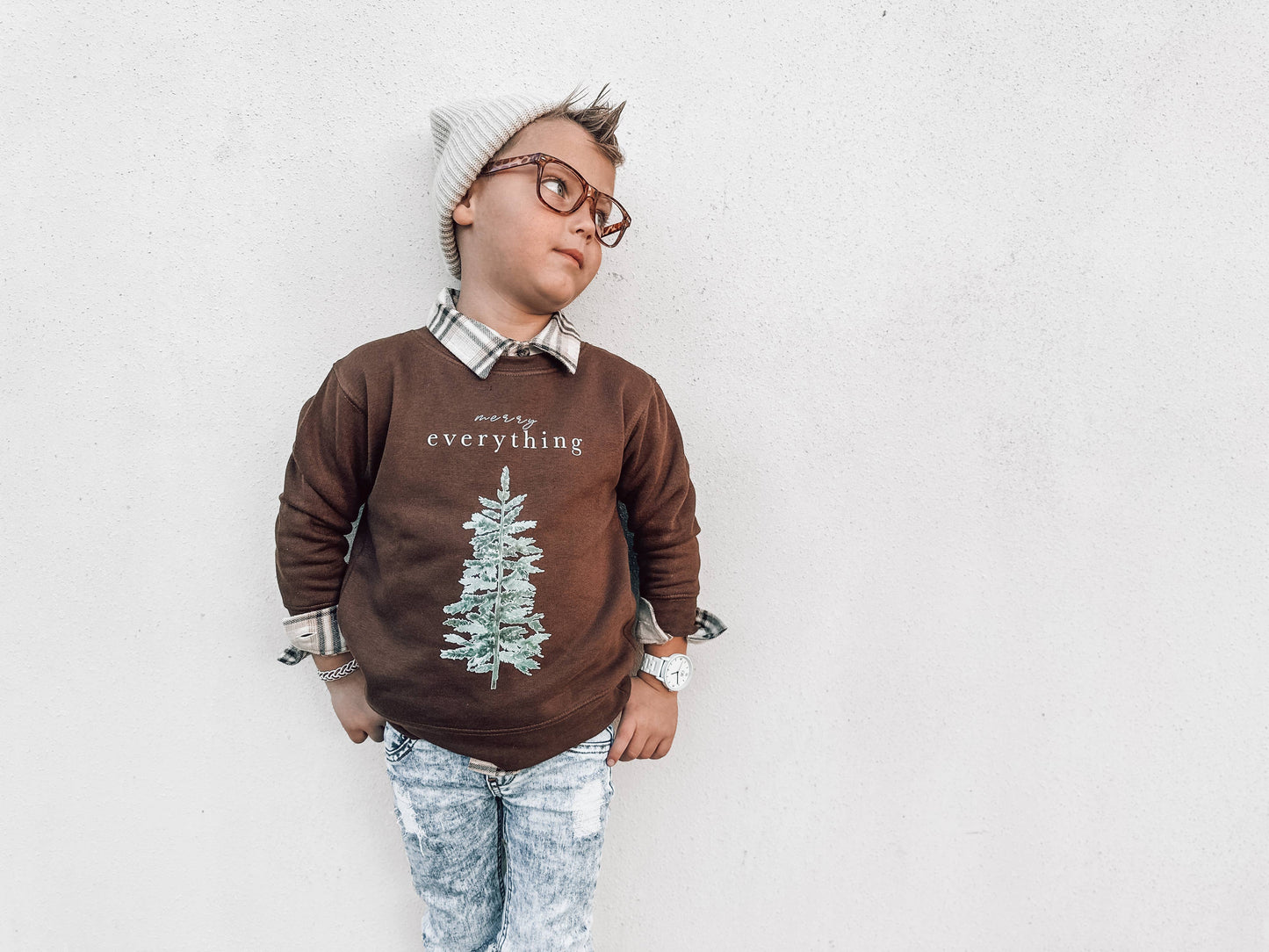 Merry Everything | Kids Christmas Sweatshirt
