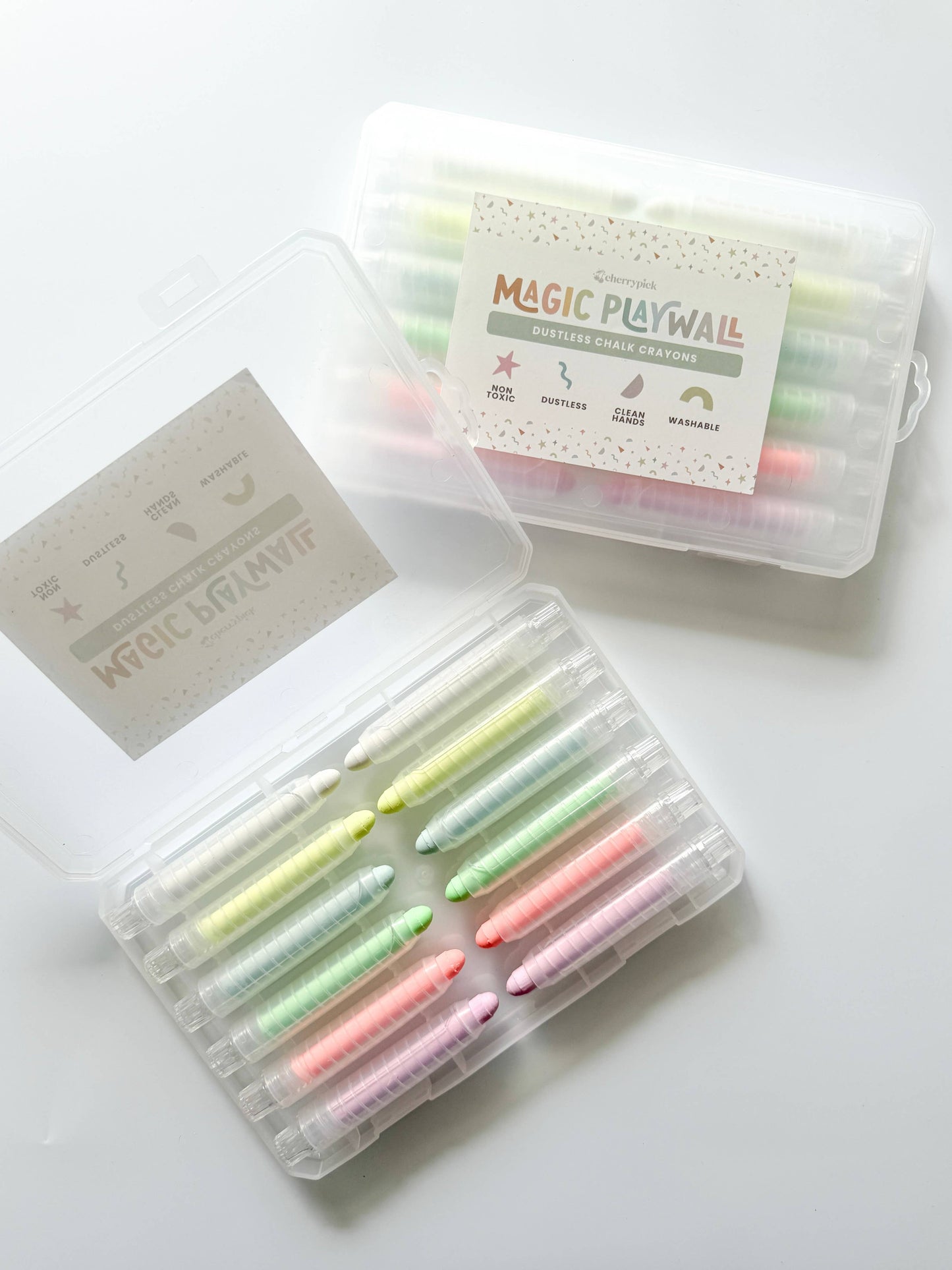Dustless Chalk Crayons (Box of 12): Neon