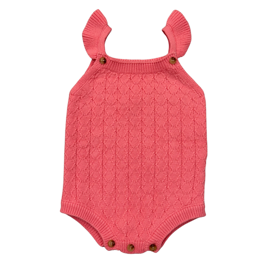 Babysprouts Knit Sweater Bodysuit: Strawberry Ice