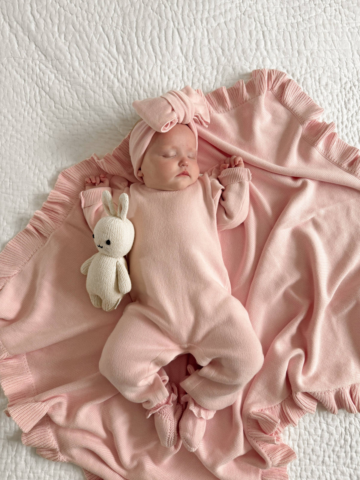 Classic Ruffle Jumpsuit | Powder Pink