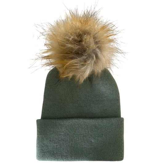 Baby's First Hat | Fern Fur Pom