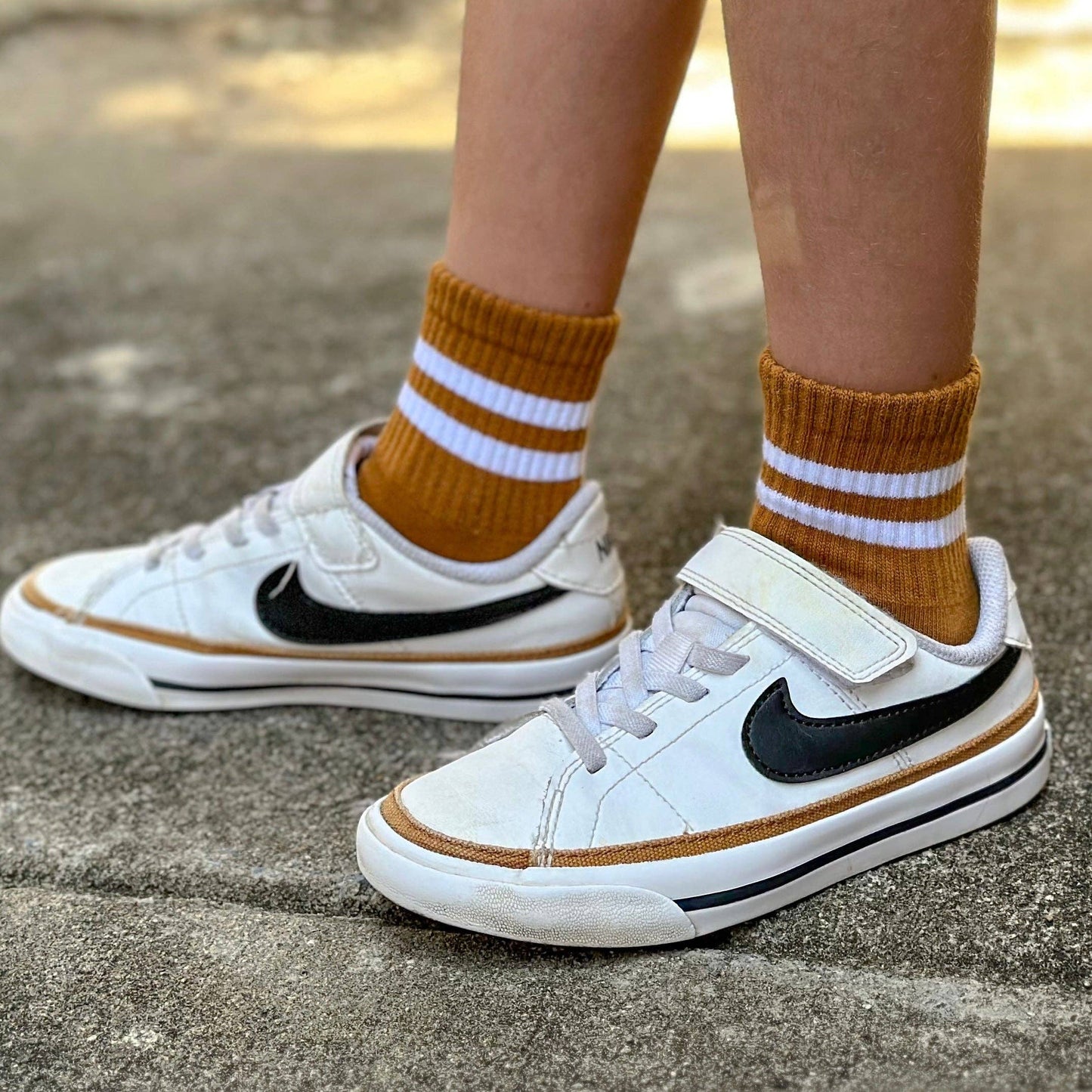 Camel Stripe Sock