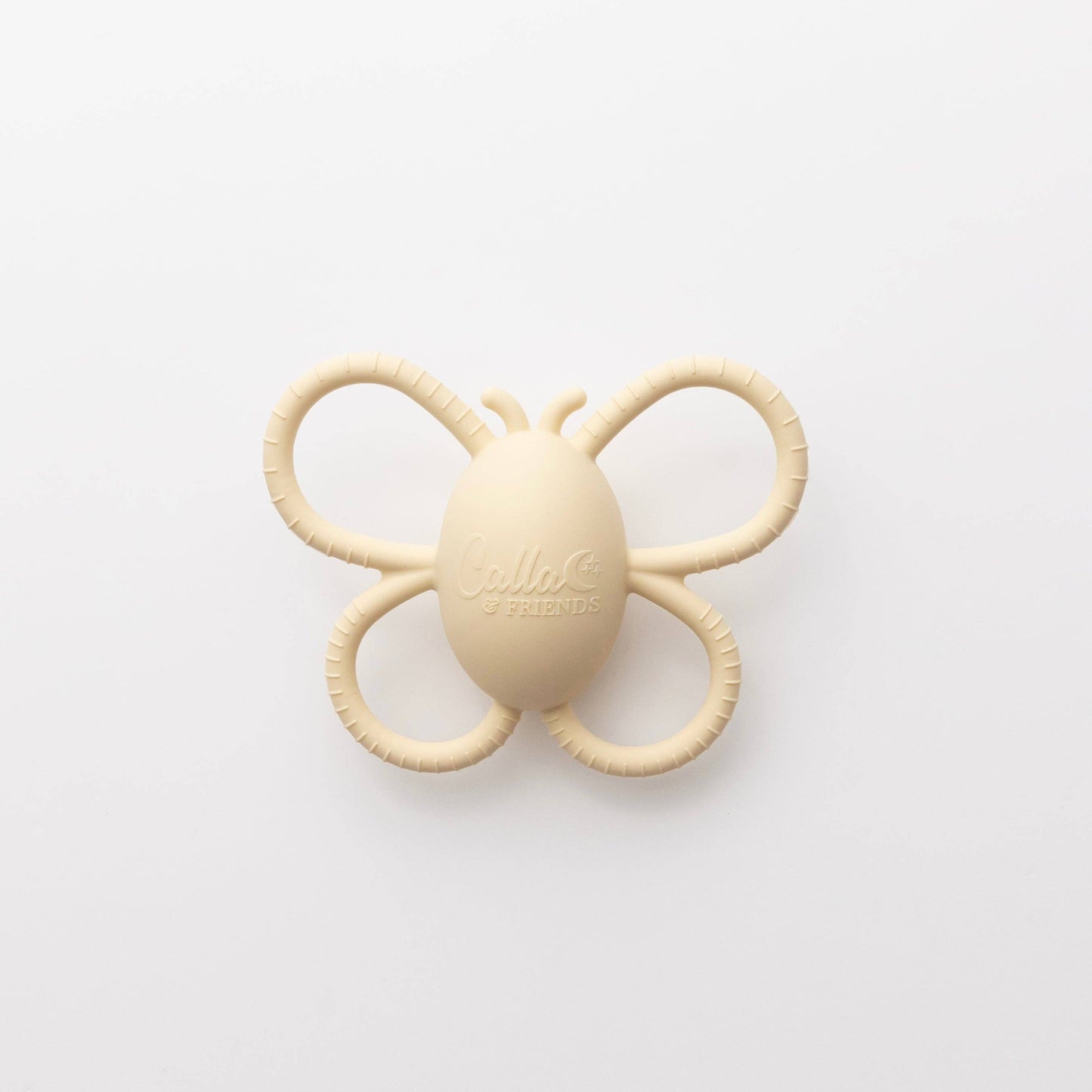 Silicone Butterfly Rattle Teether | Petal Pink