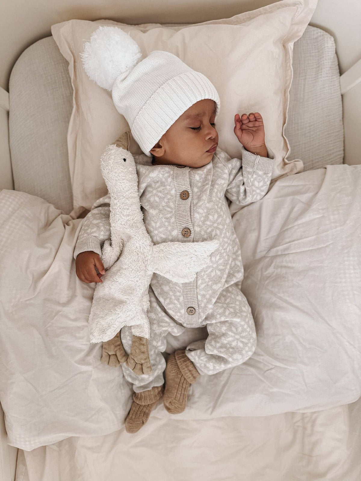 Ski Chalet Knit Jumpsuit | Natural