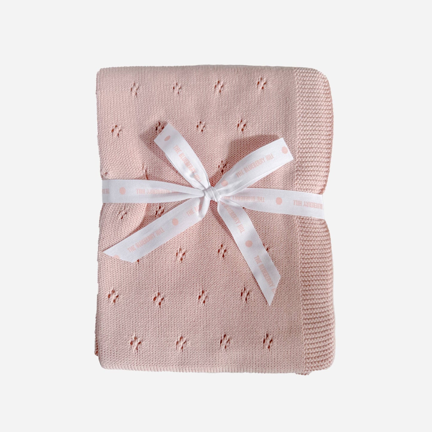 Organic Cotton Heirloom Pique Blanket 
| Blush