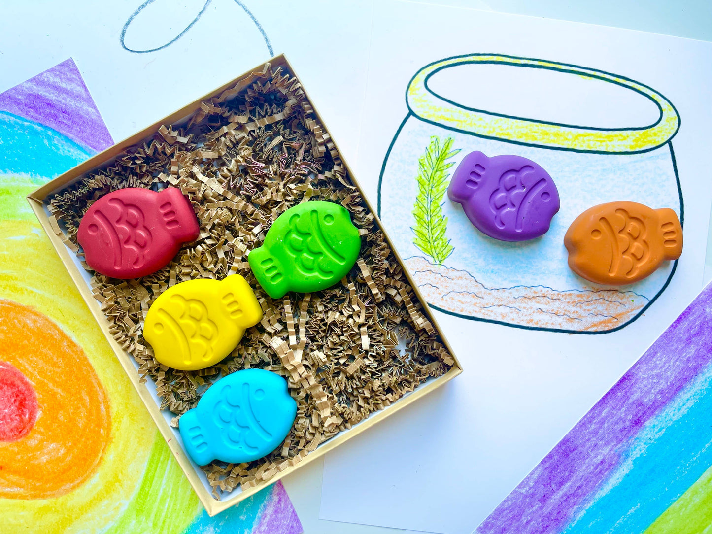 Fish Crayons Deluxe Gift Box