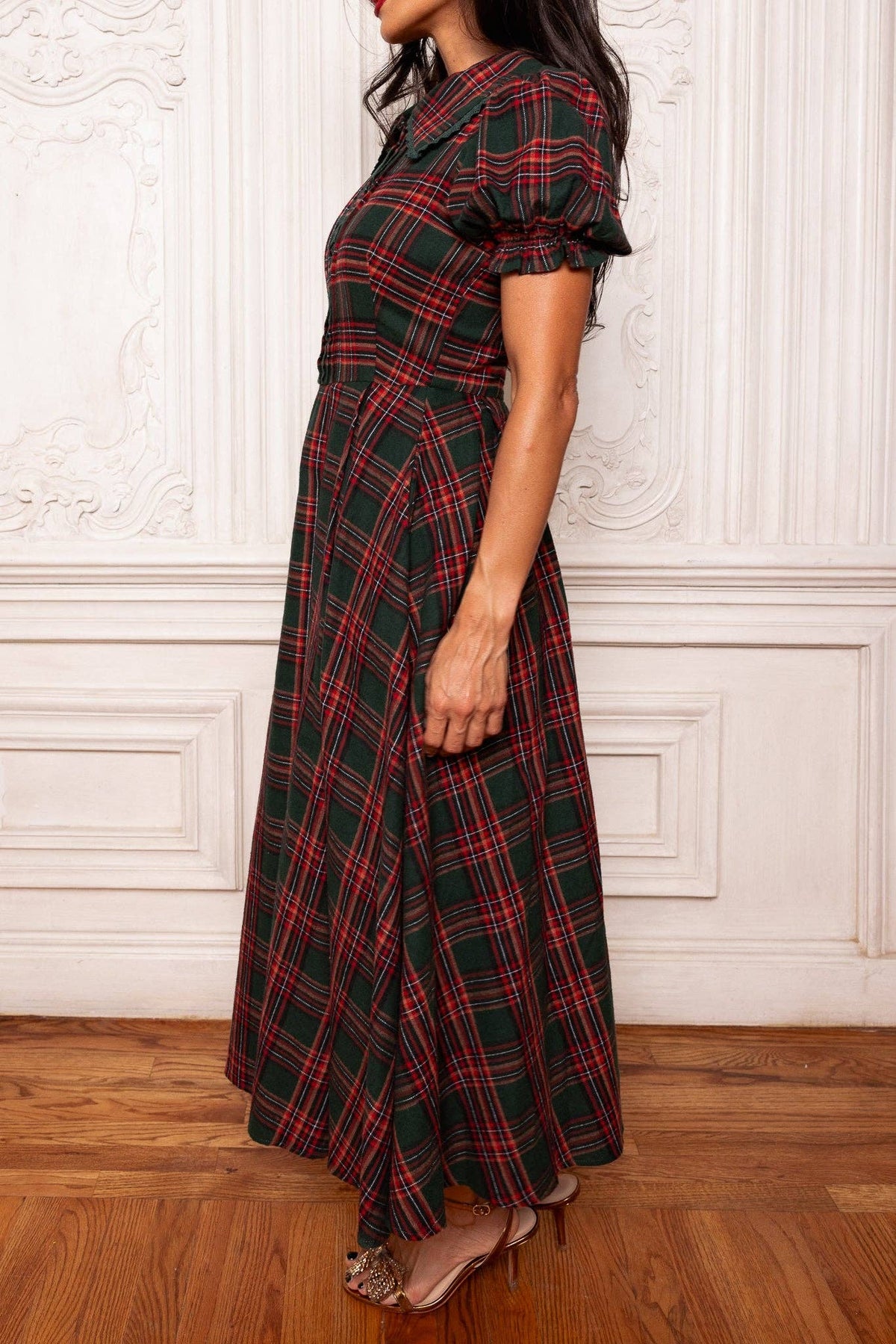 Women's Sophia Dress | Evergreen Plaid