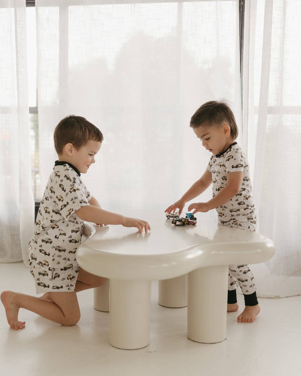 Bamboo Short Sleeve Pajama Set | Race Car