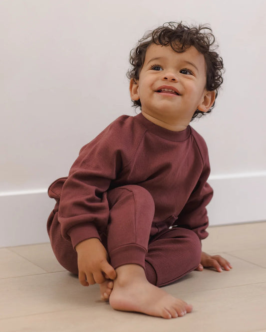 Pocket Sweatshirt | Black Cherry