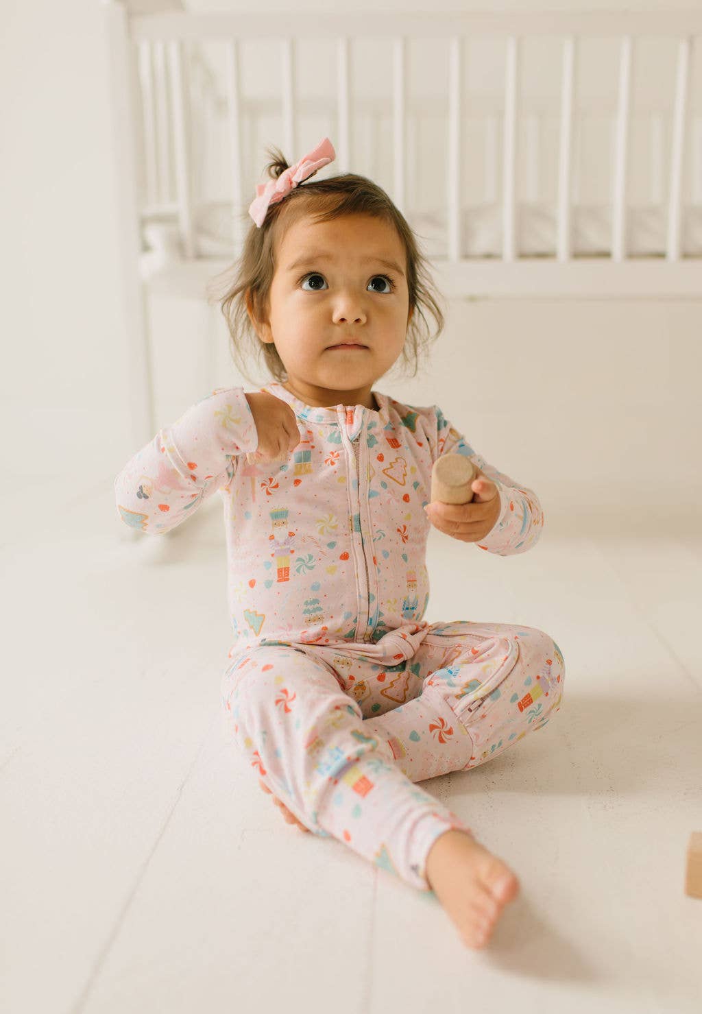 Bamboo Convertible Feet Zip Sleeper | Sugar Plum