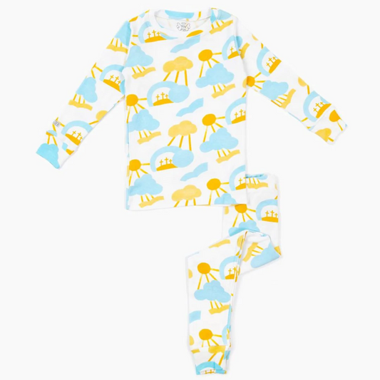 Long Sleeve Pajama Set | Easter Morning