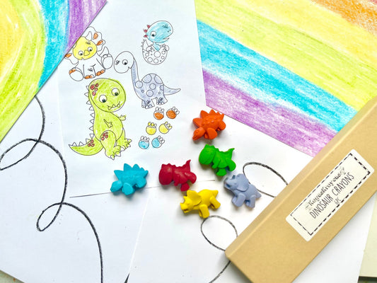 Dinosaur Crayons Gift Box