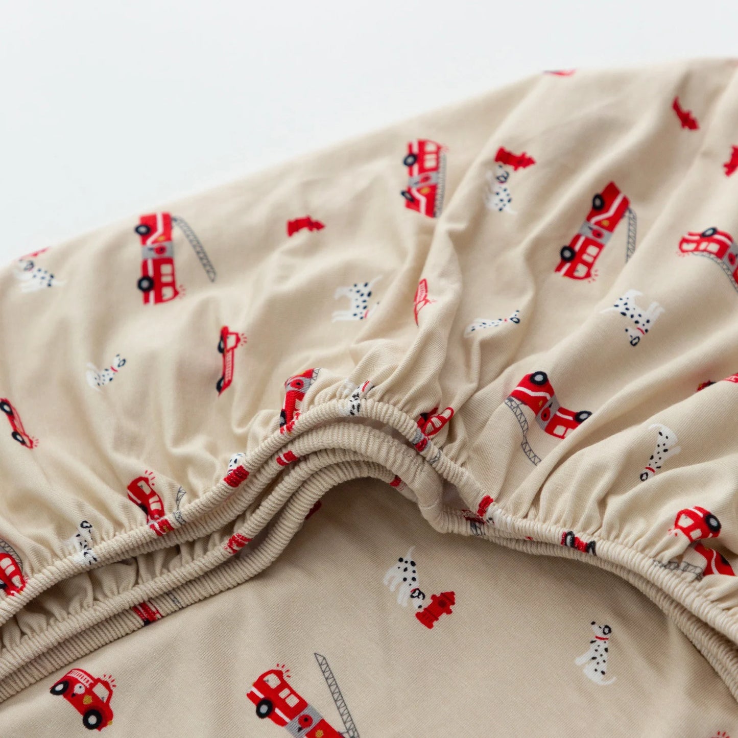 Twin Sheet & Pillow Case | Firetrucks