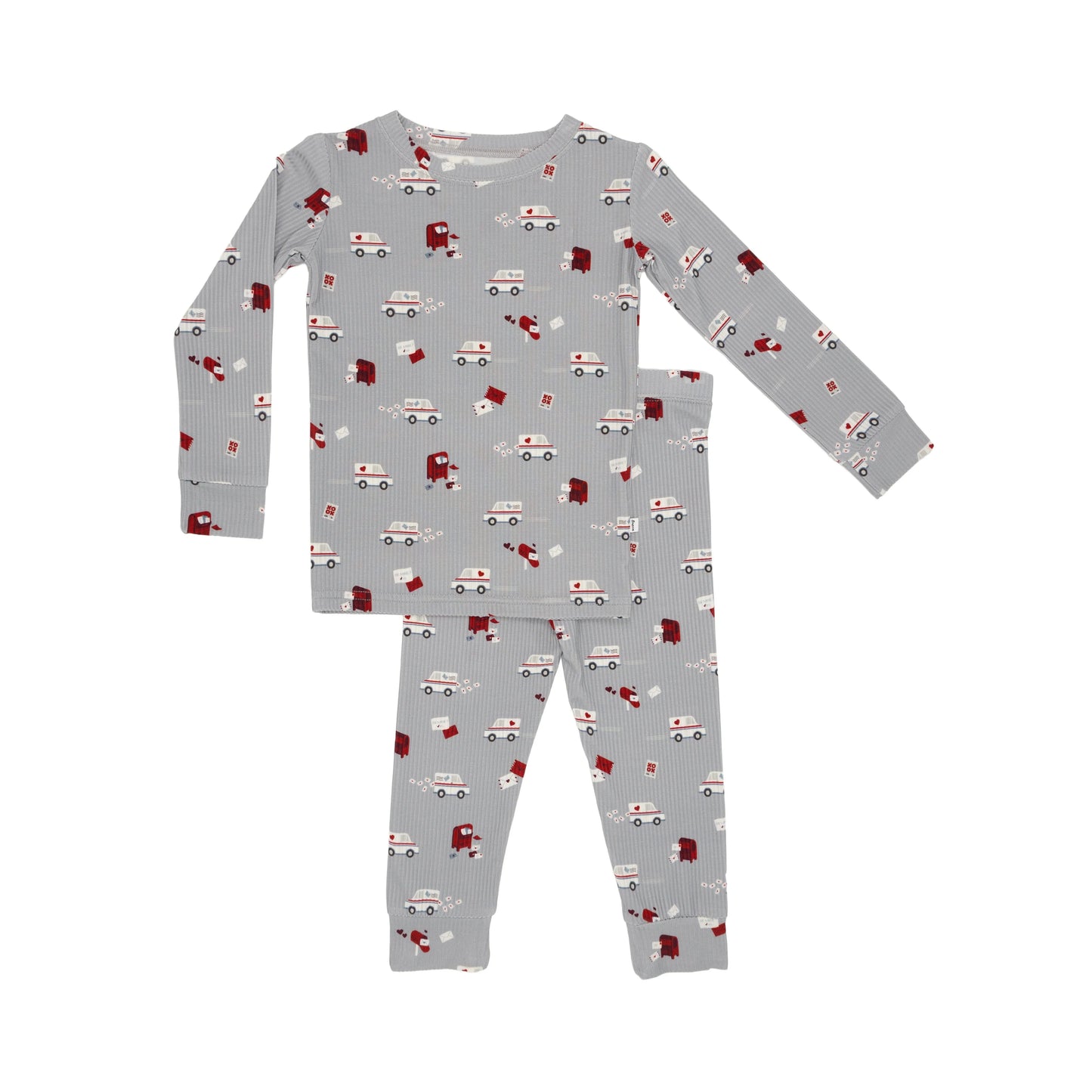 Ribbed Two-Piece Bamboo Pajama Set | Cupid’s Postal Service