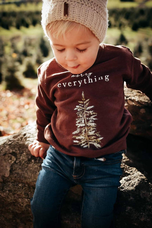 Merry Everything | Kids Christmas Sweatshirt